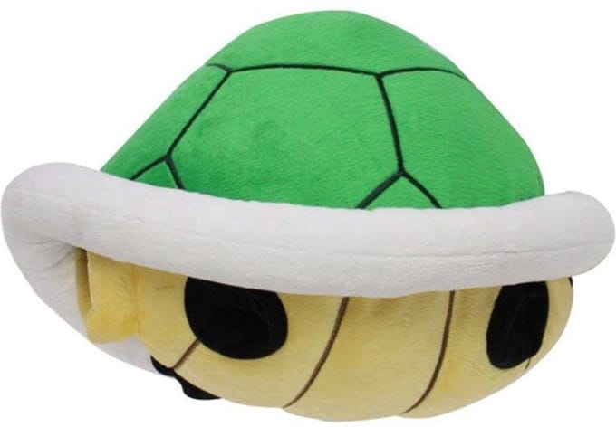 Green Shell – Super Mario Bros Pluche Knuffel 25 cm