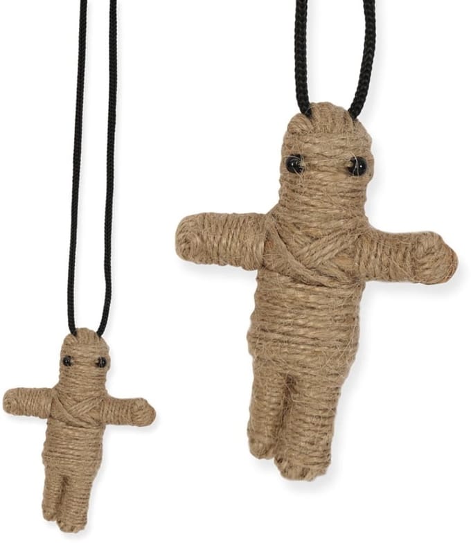 Voodoo Pop Touw Ketting - Bruin - Halloween