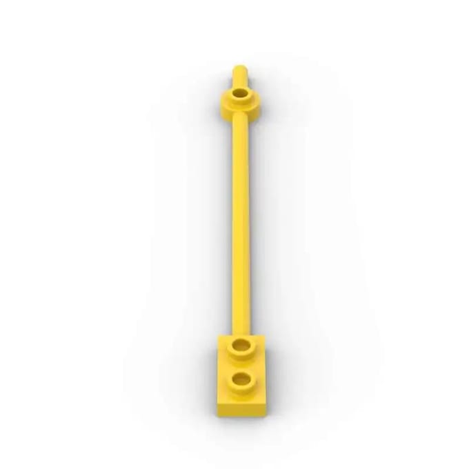 MOC 10 STUKS 99784 Staaf 12L Met 1 x 2 Plaat Einde Holle Studs Bouwstenen Kit 42445 Plaat Bakstenen Deeltje DOE-HET-