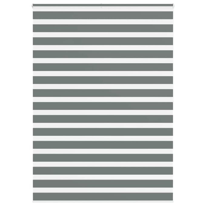vidaXL - Zebra - rolgordijn - 165x200 - cm - stofbreedte - 160,9 - cm - donkergrijs