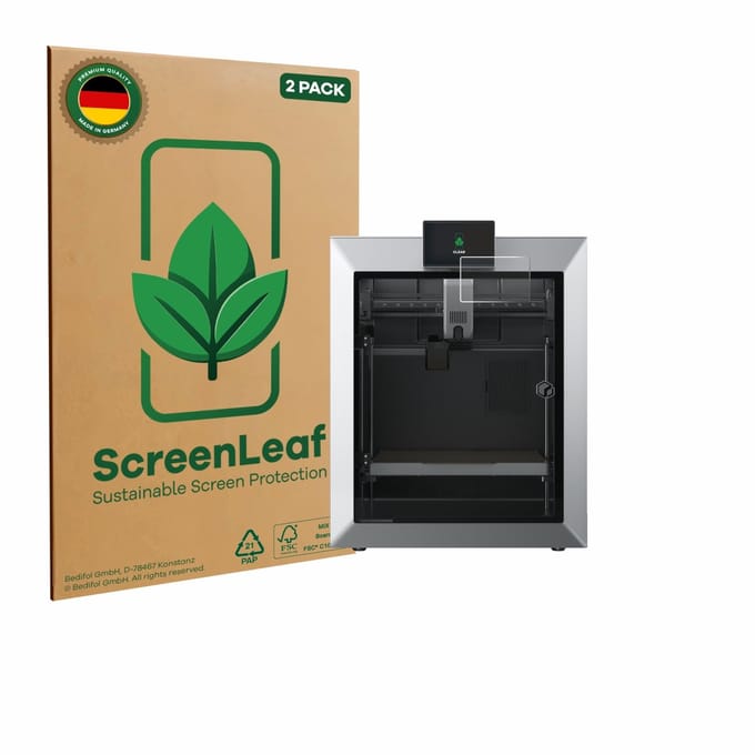 2 Stuks Screenprotector voor Qidi Tech Q2 - Hoogwaardige Beschermfolie transparant