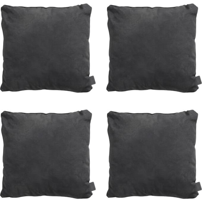 Madison - Sierkussen Panama black - Ca. 60x60 cm - Set van 4