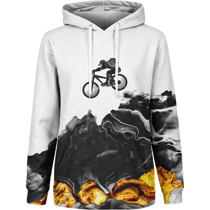"Paint Pour Biker" Hoodie
