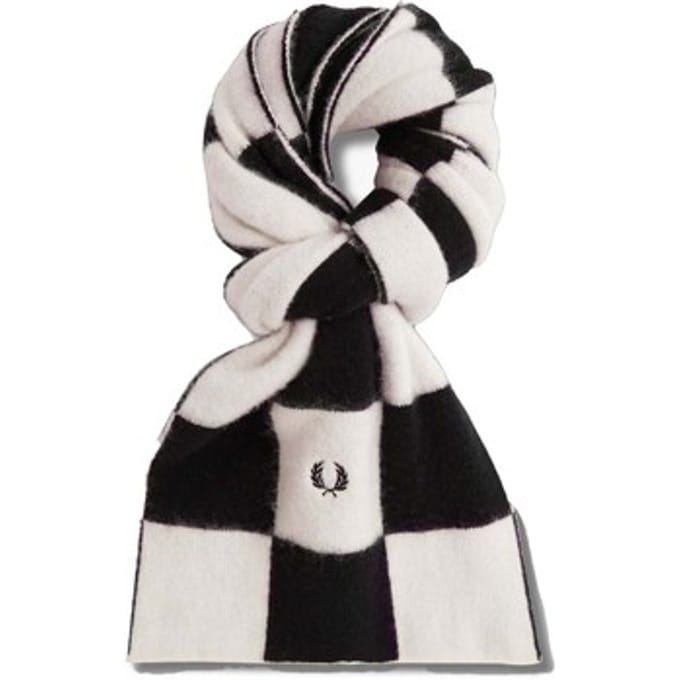 Sjaal Fredperry Fp Chequerboard Lambswool Scarf - Fashion Wear - Volwassen