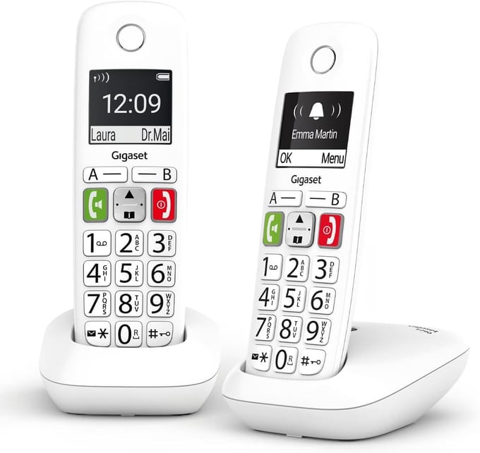 Draadloos DECT-telefoon Duo - Groot Display en Gebruiksvriendelijk