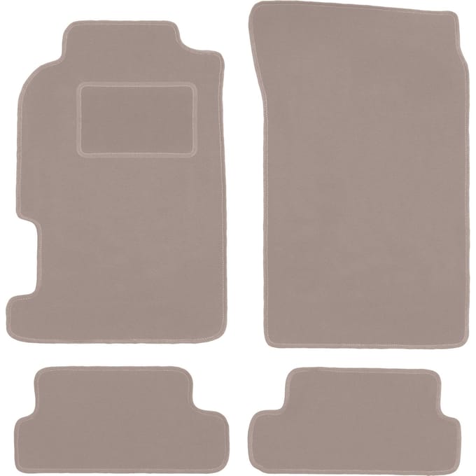 Beige velours vloermatten voor: Honda Prelude V coupé (1996-2001)
