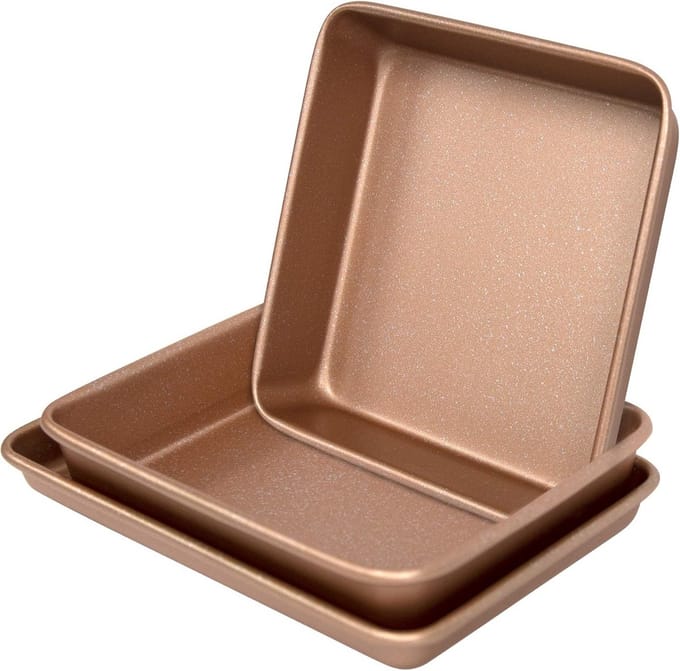 3-delige Professionele Bakvormen Set voor Toaster Oven - Hoge Kwaliteit, Non-Stick