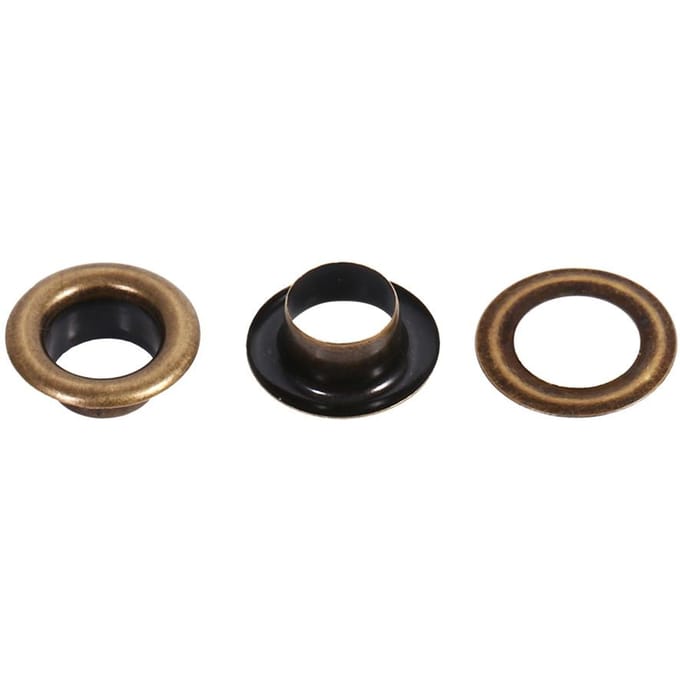 100 Sets Brons Zwart Goud Ronde Oogjes Grommets Decoratie Accessoires 8mm wit