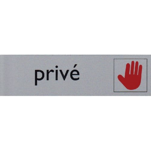 Infobord pictogram prive 165x44mm