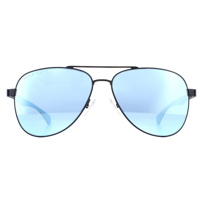 Hugo Boss Zonnebril 1077/s Fll/3j Heren Spiegelend Matblauw/blauw