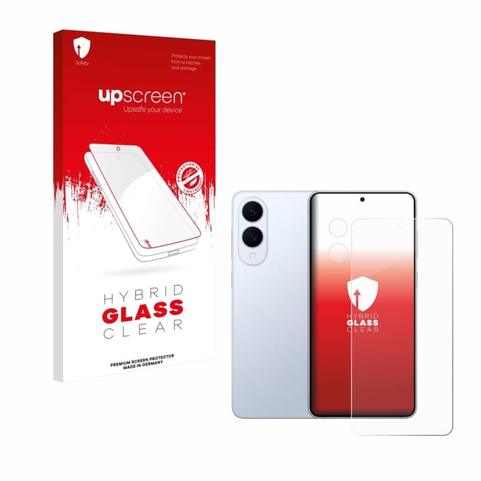upscreen - Screenprotector voor Samsung Galaxy S25 Edge (Voor+Camera) - Folie Beschermfolie Beschermglas transparant