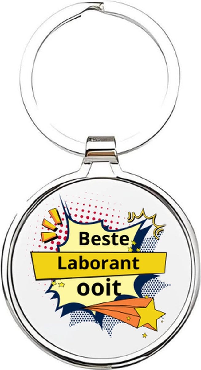 Akyol - de beste laborant ooit Sleutelhanger - Werk - de beste laborant - laborant - laboratorium - lapmedewerker - laboratoriummedewerker - collega - technisch assistent - amanuensis - 4 x 7,5 CM