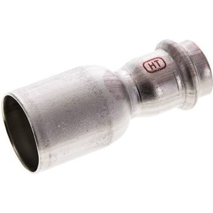 Perskoppeling - 22mm Persmof & 35mm Buiseinde - RVS