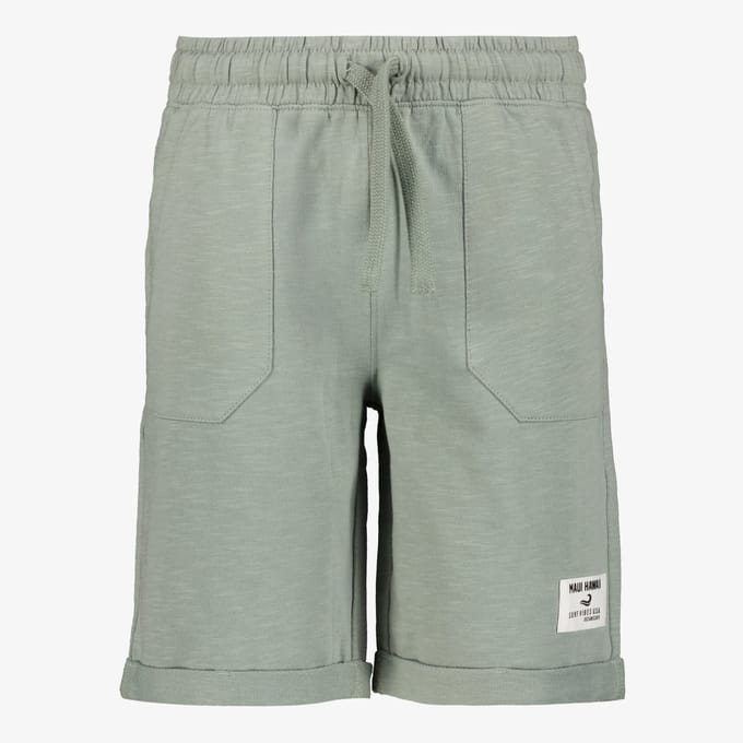 Unsigned jongens short lichtgroen - Maat 146/152