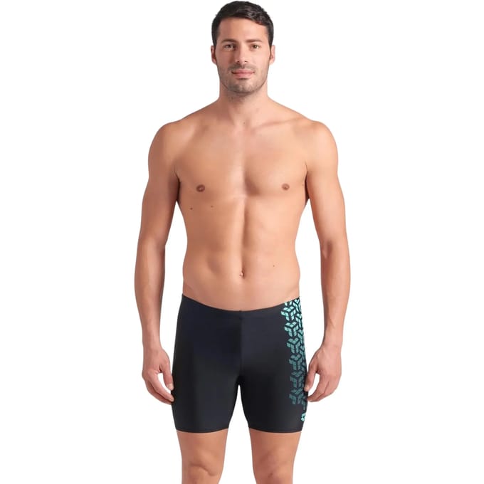 Arena Zwemjammer Kikko V Mid Graphic Blauw / Zwart