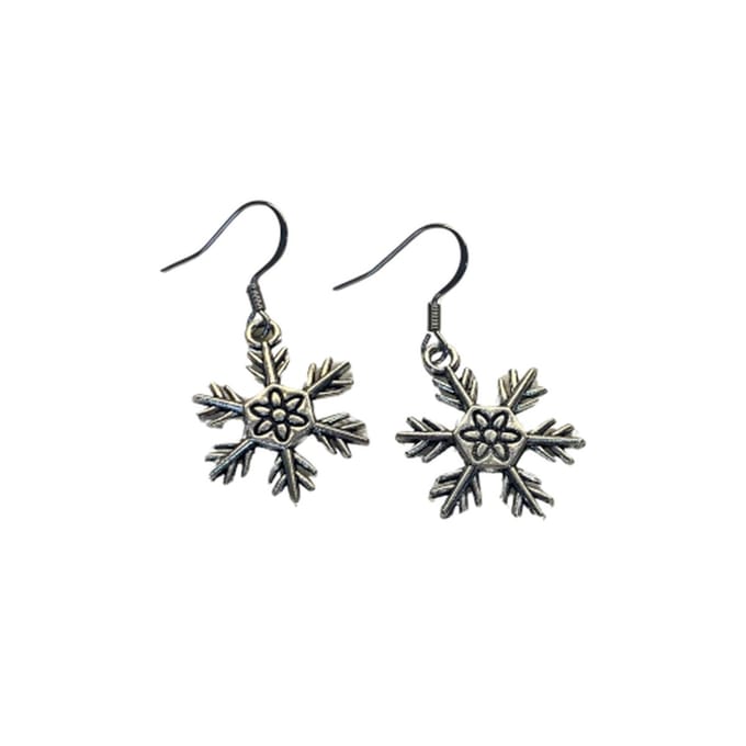 2 Love It Sneeuwvlok zilver - oorbellen - zilverkleurig stainless steel