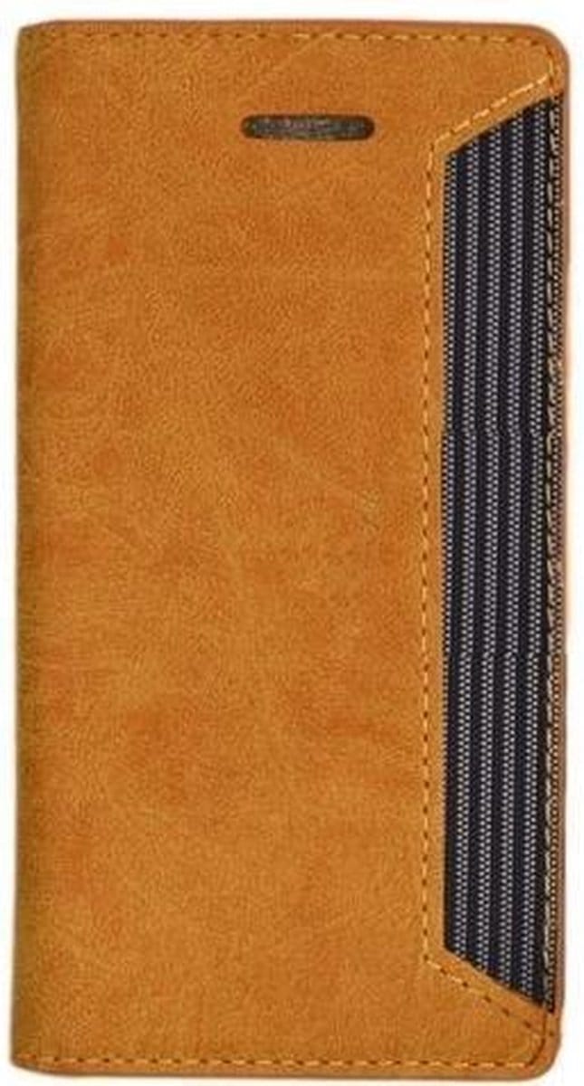 Camel Samsung Galaxy S5 Plus Bookstyle Wallet/Map case Telefoonhoesje