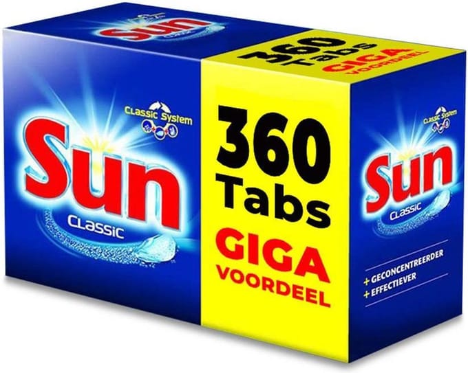 Sun Classic Vaatwastabletten - 360 stuks - Voordeelverpakking