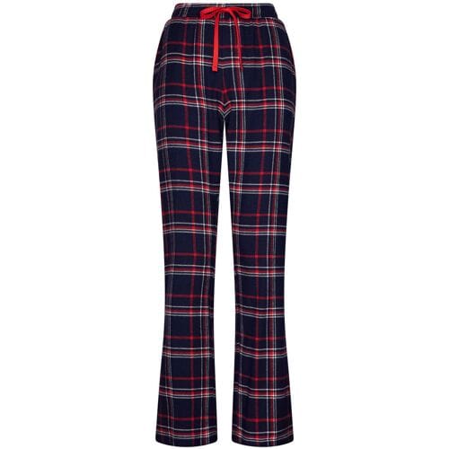Lange flanellen pyjamabroek Rebelle - Blauw - Maat - 44
