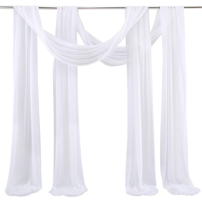 Bruiloft Boog Chiffon Stof Draperie Bruiloft Draperie Boog Decoratie Bruiloft Decor