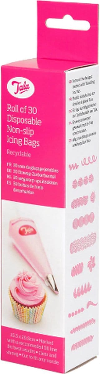 Wegwerp Spuitzakken, 30 Stuks, Non-Slip, Transparant - Tala