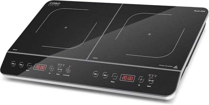 Dubbele Mobiele Inductiekookplaat 3500 Watt - 60-240 °C, 6 Standen, Veiligheidsfunctie