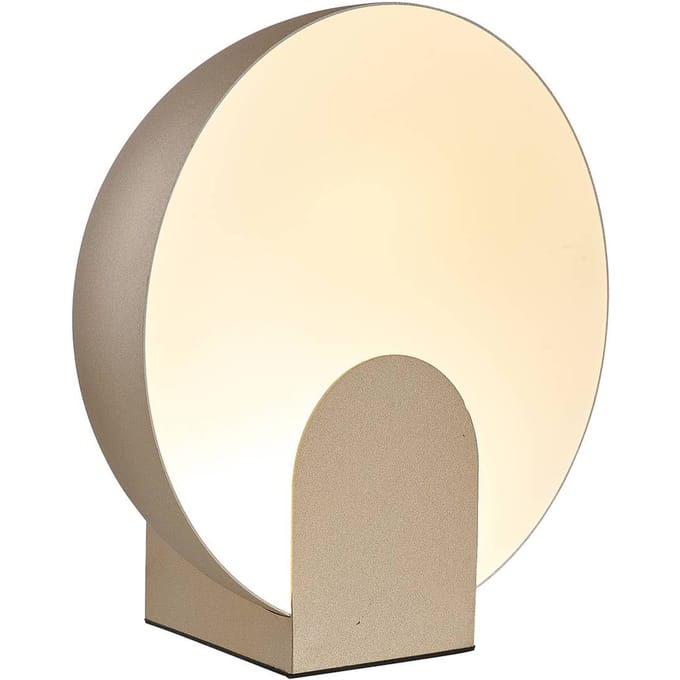 Mantra Iluminación Óculo LED tafellamp, goudkleurig, Ø 20cm, metaal, indirect