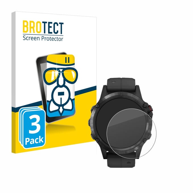 Screenprotector 3 Stuks voor Garmin Fenix 5 Plus (47 mm) Beschermglas transparant
