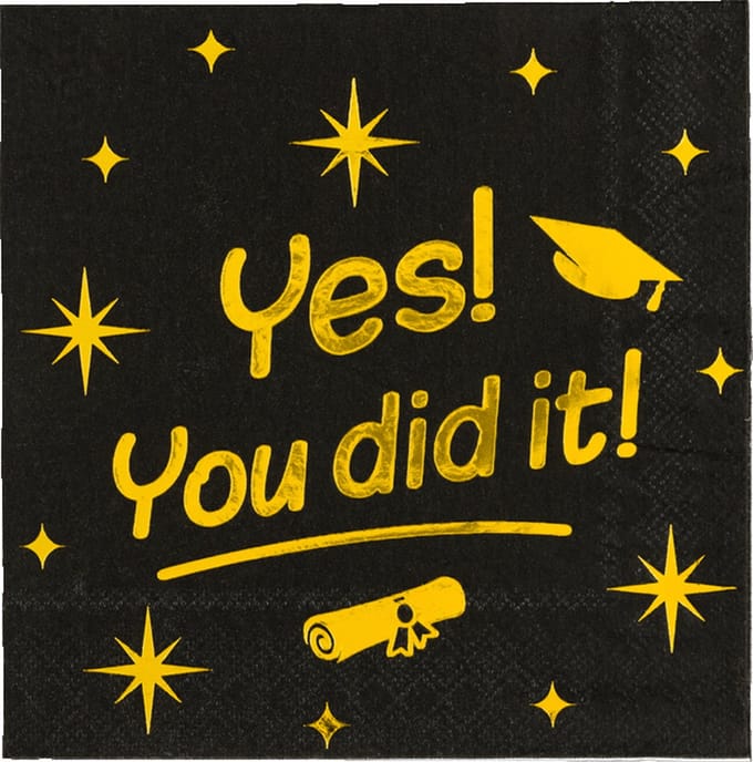 Servetten Geslaagd You Did It Classy - 16 stuks