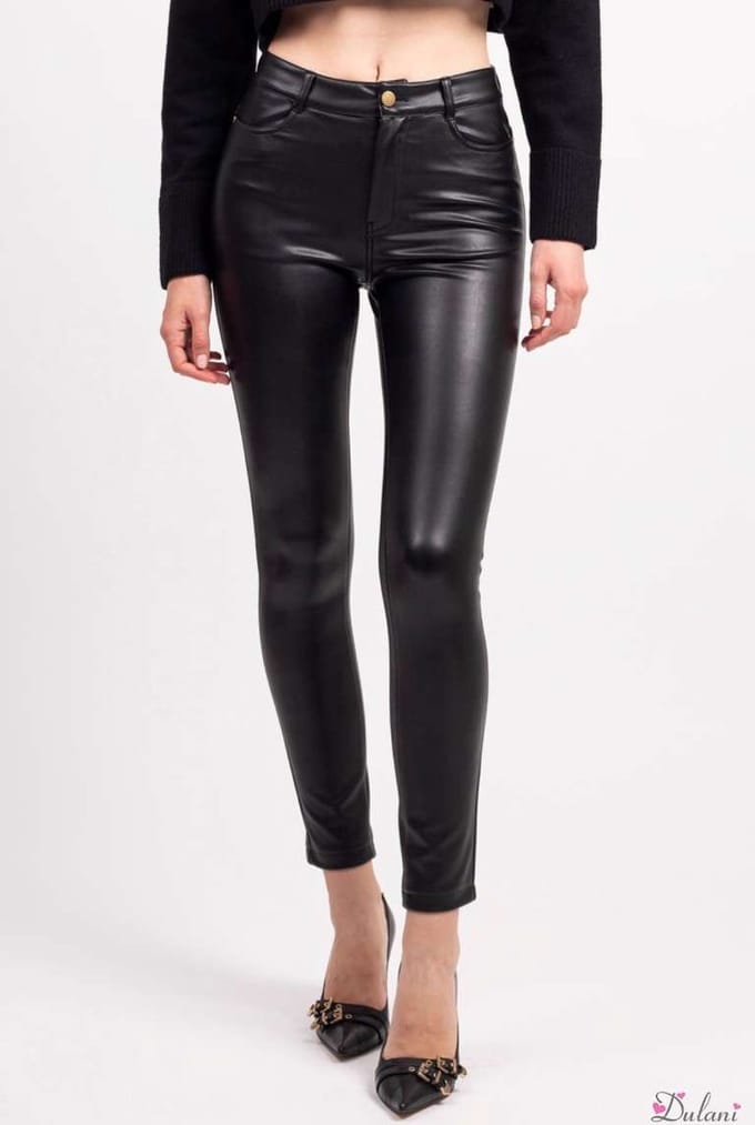Broek Toxik3 hoge taille new lederlook skinny