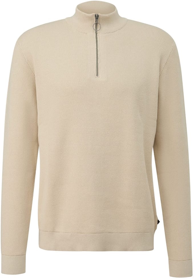 Q/S designed by - Heren pull - Maat S - Mannen - ZWART - katoen