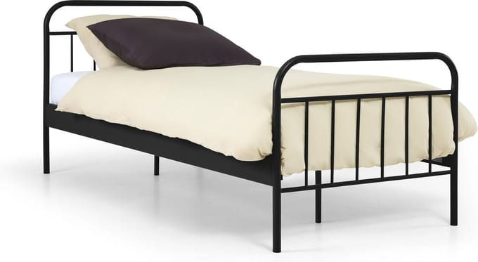 Beter Bed Alex Metalen Bedframe - Kinderbed 90x200cm - Zwart