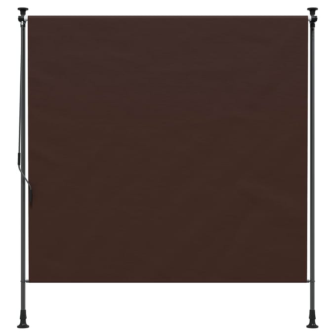vidaXL - Buitenzonwering - Rolgordijn - Bruin - 150 - x - 270 - cm