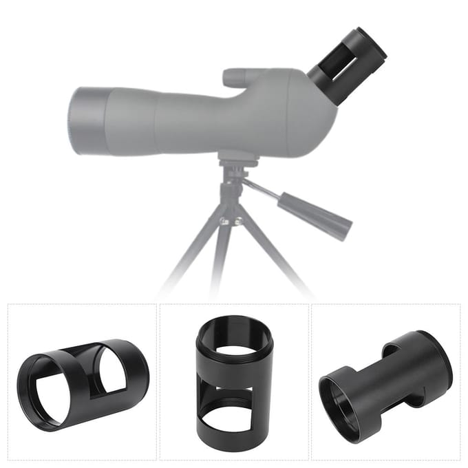 Aluminiumlegering SLRDSLR Camera Adapter Mount Buis Telescoop Huls M42 Schroefdraad voor Spotting Scope gray