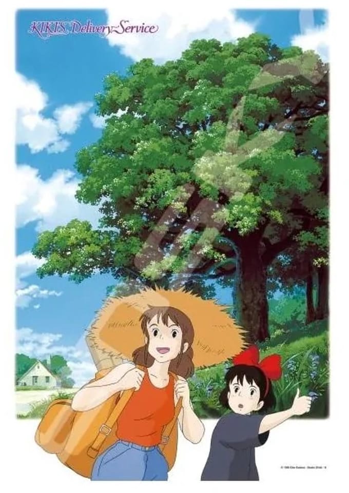 Studio Ghibli Puzzel – Kiki’s Delivery Service – Kiki & Ursula Hitchhike