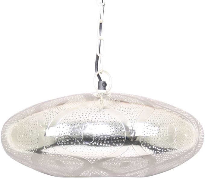 Safaary - Oosterse Hanglamp Hadaya Zilver Ø 34 x 20cm