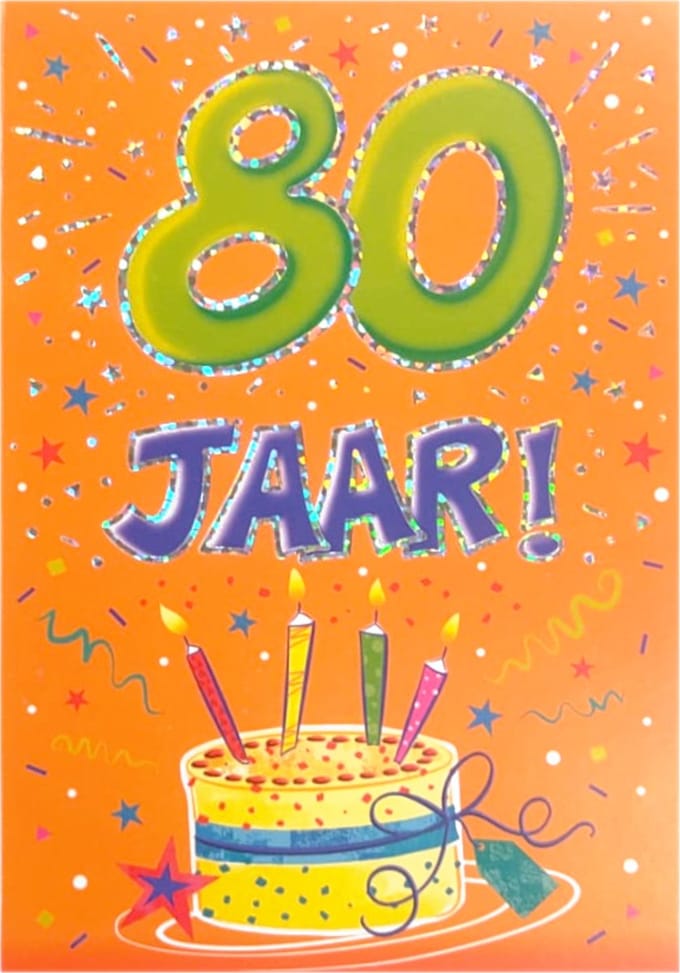 Verjaardagskaart - That Funny Age - 80 jaar - Met Envelop - Per stuk