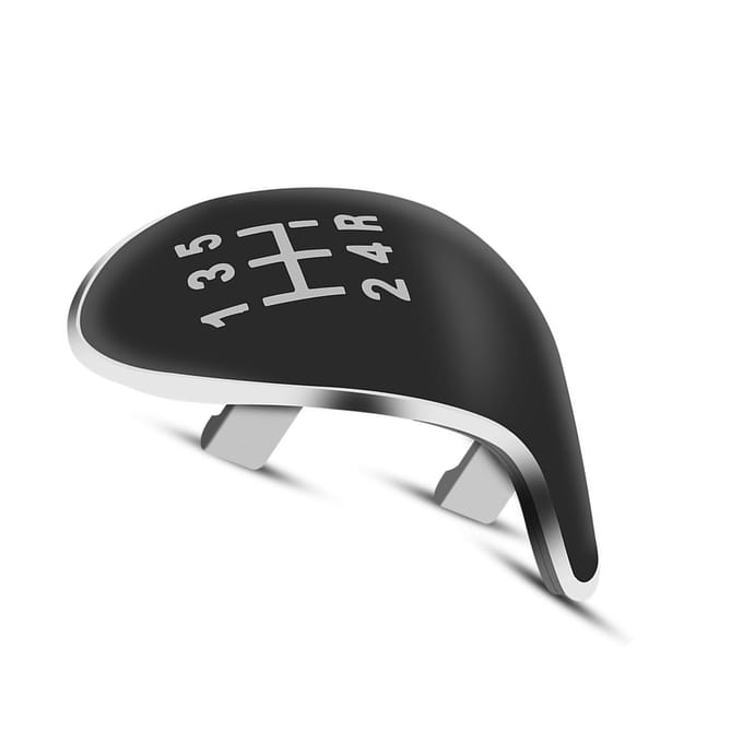 Cache de pommeau de levier de vitesse de voiture à 5 vitesses pour Ford Fiesta Focus black