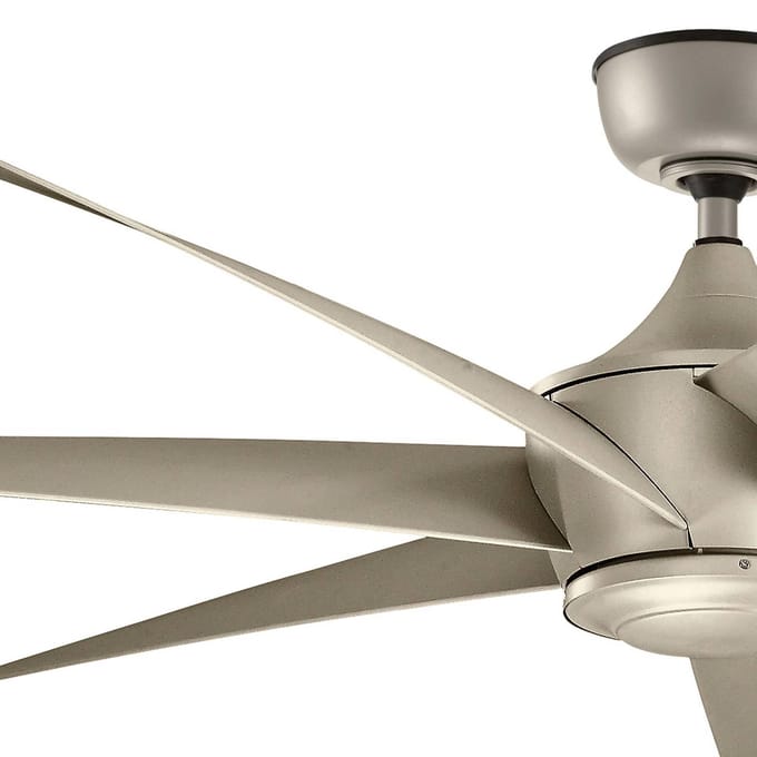 Plafondventilator met verlichting - Lehr II - 54in / 137cm ventilator - Antiek satijnen zilver