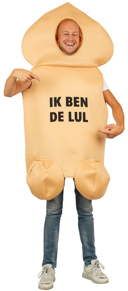Unisex Penis Kostuum - Hilarisch Verkleedpak - One-Size - Comfortabel