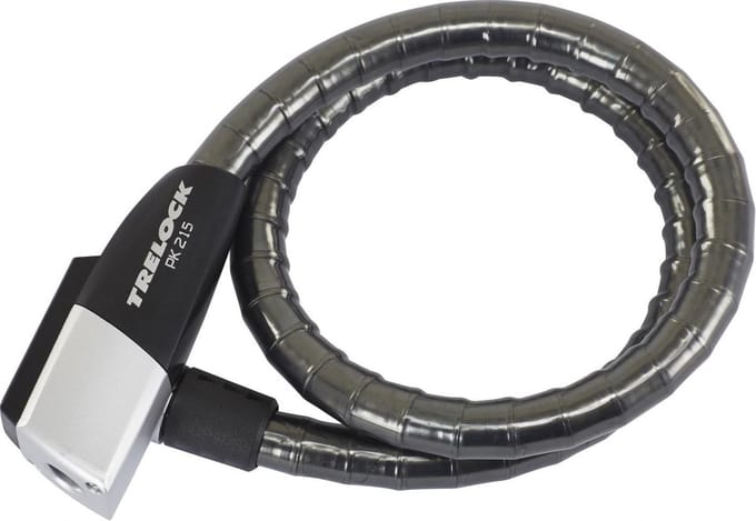 Trelock PK 215 Gepantserd Kabelslot, black Lengte 750mm