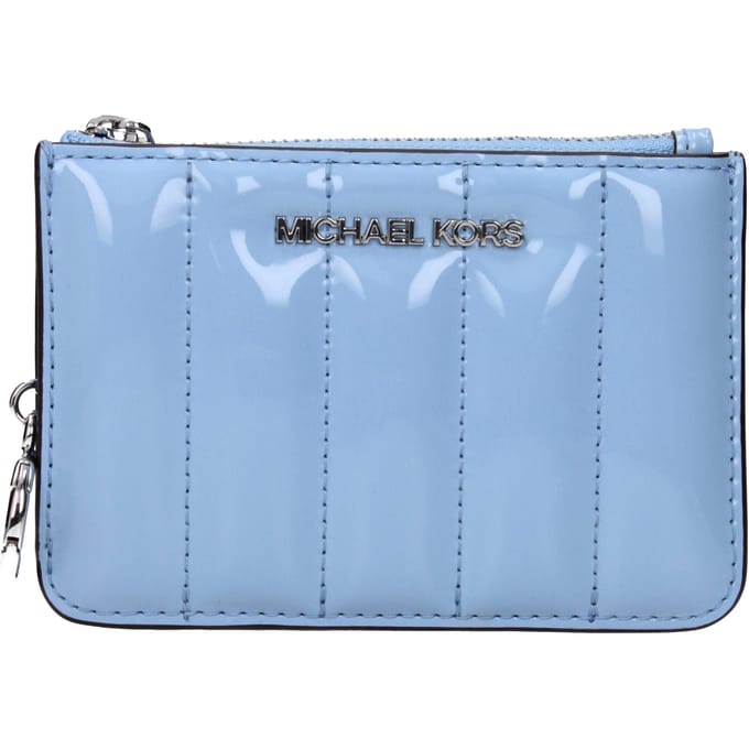 Michael Kors Lichtblauw Leren Portemonnee