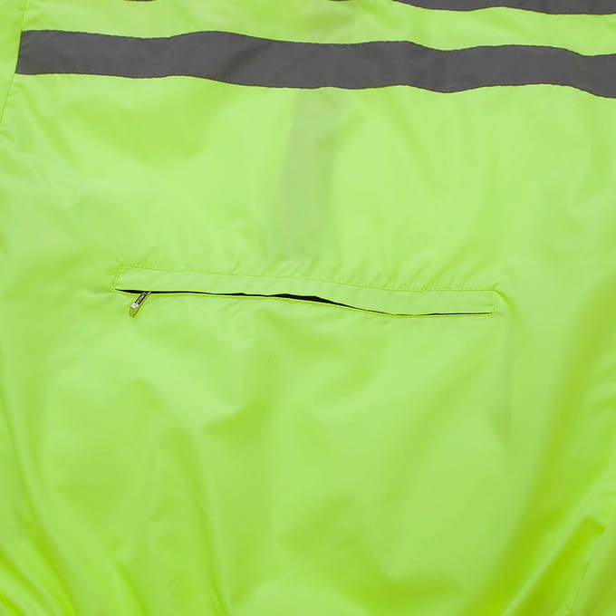 Reflecterend Lange Mouw Fietsjersey Windjack Jas Waterafstotend Winddicht Buitensporten XL zwart