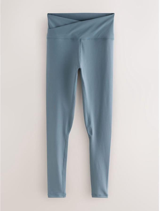 Next - Dames - Active yogalegging met overslag - Blauw