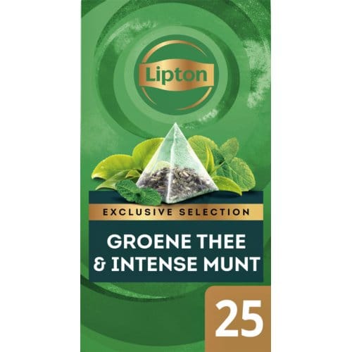 Lipton - Exclusive selection Groene thee & Intense munt - 25 Pyramide zakjes