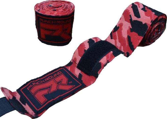 PunchR™ Boksbandages Hand Wraps TreX Camo 260 cm Rood