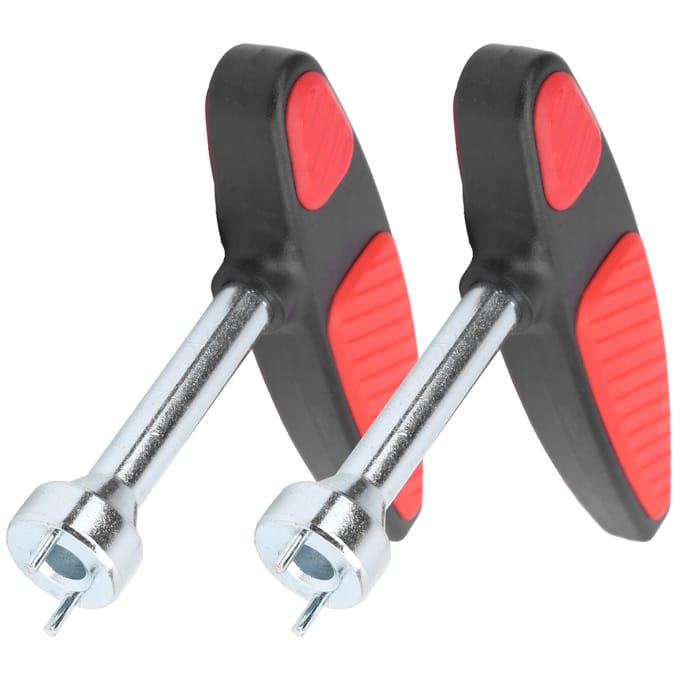 2 stuks Schoenen Spikesleutel Ergonomisch Draagbaar Schoenplaatjes Spijkers Installatie Verwijdergereedschap red