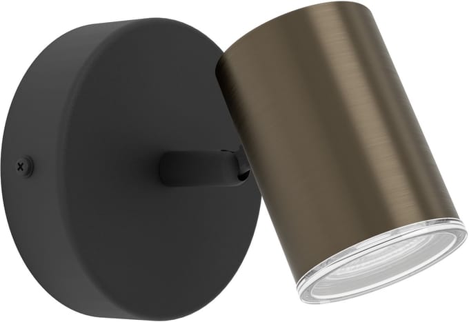 EGLO Consuma 1 Opbouwspot - GU10 - 11 cm - Brons;Zwart