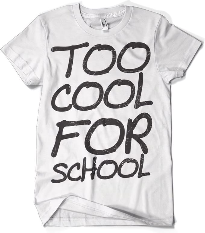 Hybris Too Cool For School T-shirt White