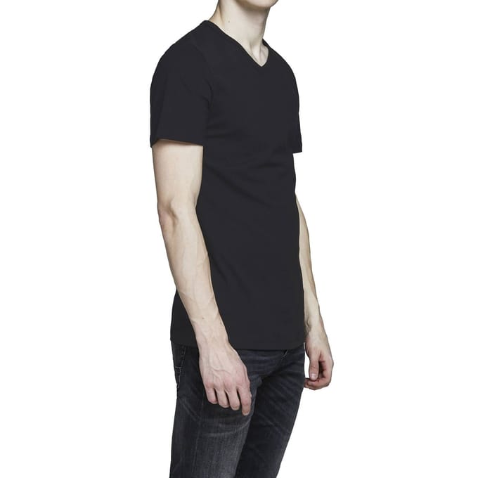 Jack&Jones T-shirt JACBASIC V-NECK TEE 2PK Set van 2